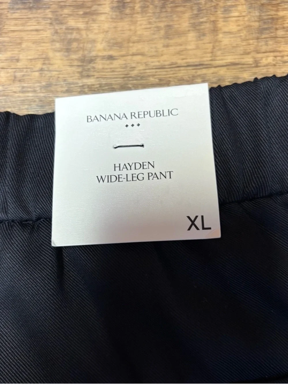 NEW Banana Republic $100 Hayden Wide-Leg High Rise Pull-On Pant Black Sz XL - Picture 9 of 15